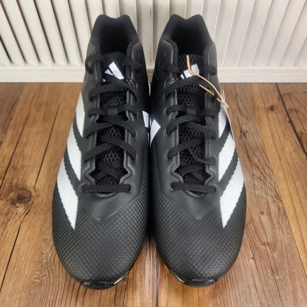 Adidas Adizero Impact.2 Mid Mens Sz 11 Black White Football Molded Cleats IF5102